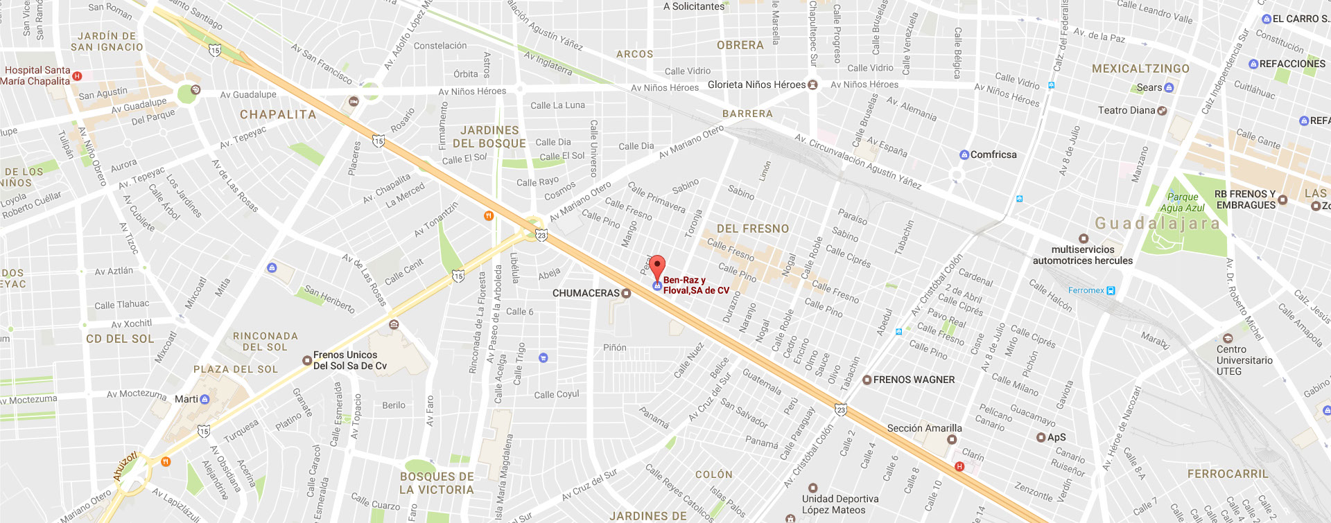 Ubicación de Ben-Raz en Guadalajara